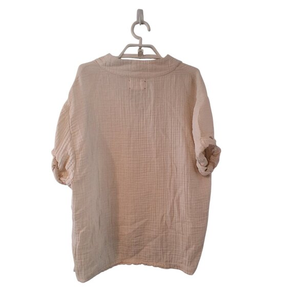 XiRENA Cream V-Neck Top - Picture 3 of 4